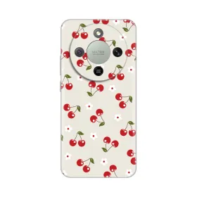 Silikonska futrola - maska print za Huawei Honor Magic 8 Lite Cherry and Flowers.