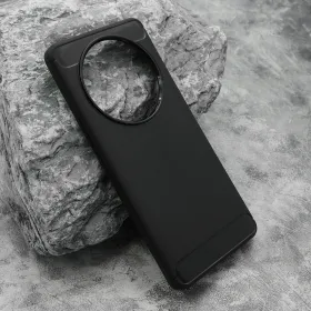 Silikonska futrola - maska BRUSHED za Huawei Honor X9C/Magic 7 lite crna (MS).