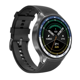 Smart watch DT Watch X crni (crna silikonska i braon kozna narukvica) (MS).