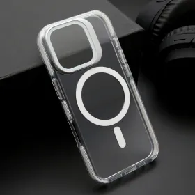 Futrola - maska CAMERA EDGE MagSafe za iPhone 16 (6.1) bela (MS).