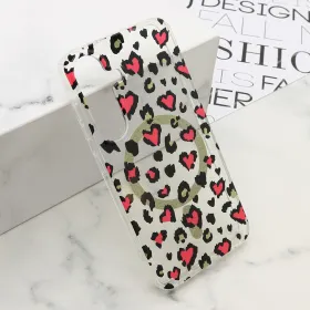 Futrola - maska LEOPARD MagSafe za Samsung S931 Galaxy S25 5G roze (MS).