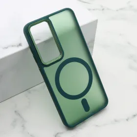 Futrola - maska SILKY MAGSAFE II za Samsung S921 Galaxy S24 5G zelena (MS).