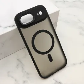 Futrola - maska SILKY MagSafe II za iPhone AIR (6.6) crna (MS).