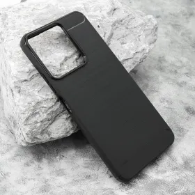 Silikonska futrola - maska BRUSHED za Xiaomi Redmi 13C/Poco C65 pro crna (MS).