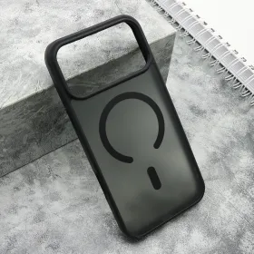 Futrola - maska SILKY MagSafe mat za iPhone 17 Pro Max (6.9) crna (MS).