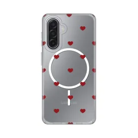 Futrola - maska print Magsafe za Samsung A175 Galaxy A17 Red Hearts.