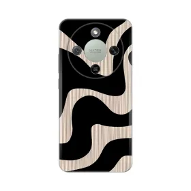 Silikonska futrola - maska print Skin za Huawei Honor Magic 8 Lite Black Flow.