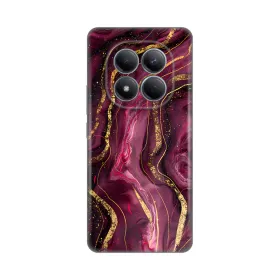 Silikonska futrola - maska print za Xiaomi Redmi Note 15 Pro 4G Burgundy.