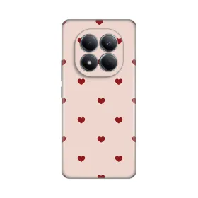 Silikonska futrola - maska print za Xiaomi Redmi Note 15 Pro 4G Beige Hearts.