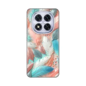 Silikonska futrola - maska print za Xiaomi Redmi Note 14 Pro 5G (EU) Pastel Feathers.