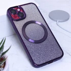 Futrola - maska Shine Magsafe za iPhone 14 6.1 ljubicasta.