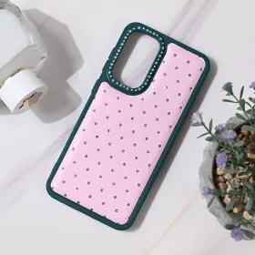 Futrola - maska Bling za Samsung A566 Galaxy A56 5G zeleno roze.