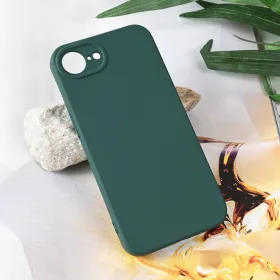 Futrola - maska Teracell Soft Velvet za iPhone 16e 6.1 tamno zelena.