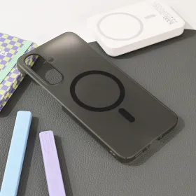 Futrola - maska Magsafe mat PC za Samsung A566 Galaxy A56 5G crna.