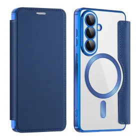 Futrola - maska Magsafe Lux Bi Fold za Samsung A576 Galaxy A57 plava.