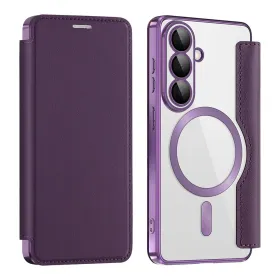 Futrola - maska Magsafe Lux Bi Fold za Samsung S941 Galaxy S26 ljubicasta.