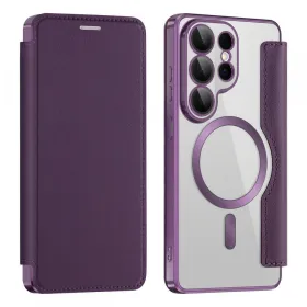 Futrola - maska Magsafe Lux Bi Fold za Samsung S948 Galaxy S26 Ultra ljubicasta.