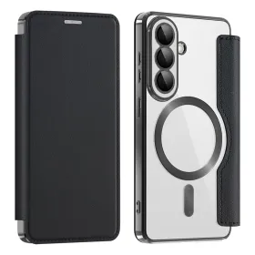 Futrola - maska Magsafe Lux Bi Fold za Samsung A576 Galaxy A57 crna.