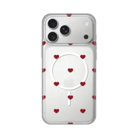 Futrola - maska print Magsafe za iPhone 17 Pro Max 6.9 Red Hearts.