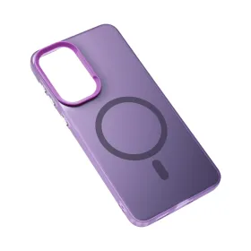 Futrola - maska Magsafe Clear za Samsung A576 Galaxy A57 5G ljubicasta.