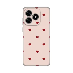 Silikonska futrola - maska print za Huawei Honor X5c Plus Beige Hearts.