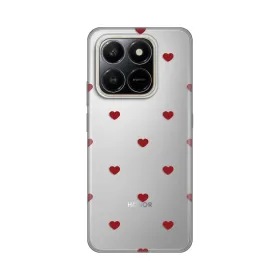 Silikonska futrola - maska print za Honor X7d 4G/400 Smart 5G Red Hearts.