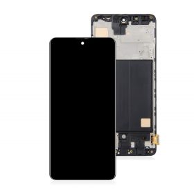 LCD ekran / displej za Samsung A515/Galaxy A51 2020 + touchscreen + frame Black (Bigger Display Size) OLED.