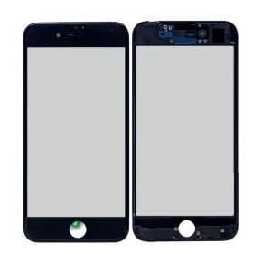 Staklo touchscreen-a + frame + OCA + polarizator za iPhone 8/Iphone SE 2020 Crno (Crown Quality).