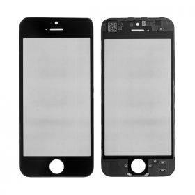 Staklo touchscreen-a+frame+OCA+polarizator za iPhone 5G crno CO.