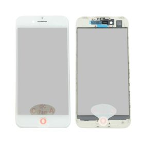 Staklo touchscreen-a + frame + OCA + polarizator za iPhone 7 Belo (Crown Quality).