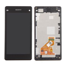 LCD ekran / displej za Sony Xperia Z1 compact/D5503+touch screen crni+frame crni.