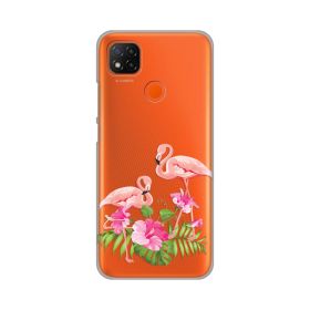 Silikonska futrola - maska print Skin za Xiaomi Redmi 9C/Redmi 10A Flamingo.