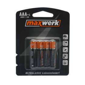 Baterija alkalna AAA LR03 1.5v 4/1 Maxwerk (MS).