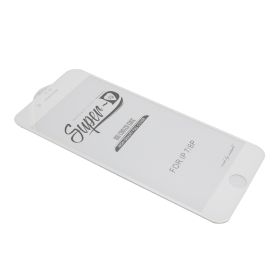 Zaštino staklo (glass) 11D za iPhone 7 Plus/8 Plus SUPER D bela (MS).