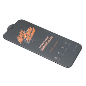 Zaštino staklo (glass) ANTISTATIC za iPhone 12/12 Pro (6.1) crna (MS).