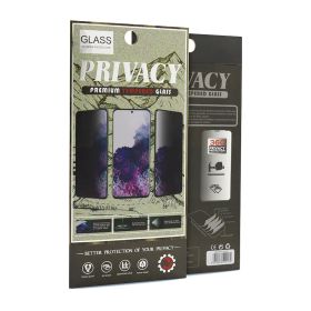 Zaštino staklo (glass) PRIVACY 2.5D Full glue za Realme C33 crna (MS).