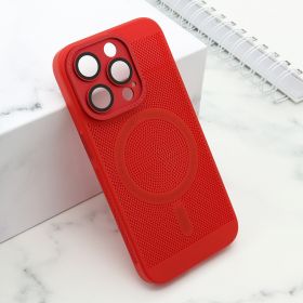 Futrola - maska BREATH MagSafe za iPhone 14 Pro (6.1) crvena (MS).