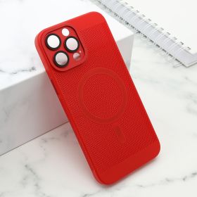 Futrola - maska BREATH MagSafe za iPhone 13 Pro Max (6.7) crvena (MS).
