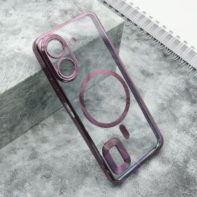 Futrola - maska COLOR EDGE MagSafe za Samsung A256 Galaxy A25 5G roze (MS).