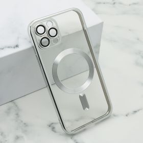 Futrola - maska CAMERA PROTECT MagSafe za iPhone 12 Pro (6.1) srebrna (MS).