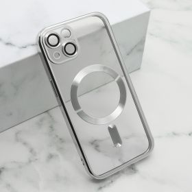 Futrola - maska CAMERA PROTECT MagSafe za iPhone 15 (6.1) srebrna (MS).