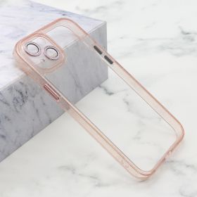 Futrola - maska DIAMOND LENS za iPhone 15 Plus (6.7) roze (MS).