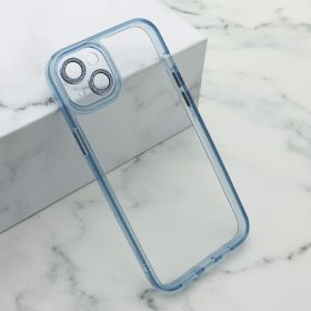 Futrola - maska DIAMOND LENS za iPhone 15 Plus (6.7) plava (MS).
