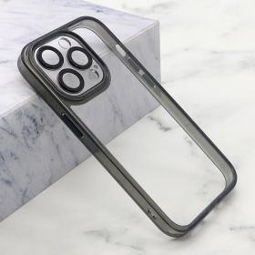 Futrola - maska DIAMOND LENS za iPhone 15 Pro (6.1) crna (MS).