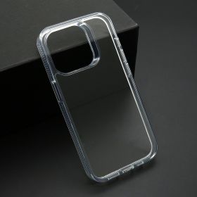Futrola - maska COLOR FRAME za iPhone 15 Pro (6.1) srebrna (MS).