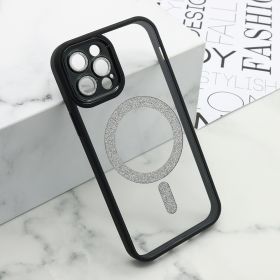 Futrola - maska DIAMOND MagSafe za iPhone 12 Pro (6.1) crna (MS).
