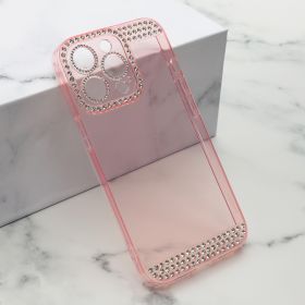 Futrola - maska DIAMOND SIDE za iPhone 13 Pro (6.1) roze (MS).