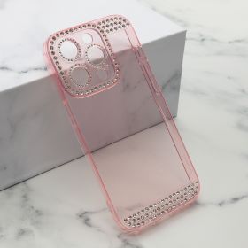 Futrola - maska DIAMOND SIDE za iPhone 14 Pro (6.1) roze (MS).