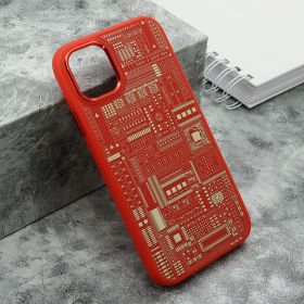 Futrola - maska MACHINERY za iPhone 11 (6.1) crvena (MS).