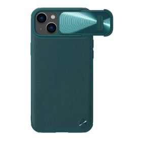 Futrola - maska Nillkin Cam Shield Leather S za iPhone 14 (6.1) zelena (MS).